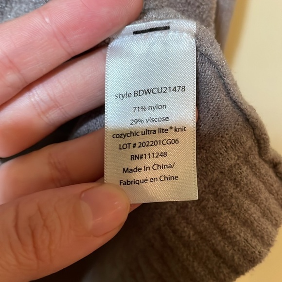 Womens Barefoot Dreams Cozychic Lite Coastal Hooded Cardigan - Picture 4 of 5